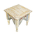 MESA DE CENTRO DE MADEIRA ENTALHADA 40X40X40CM (ID9/1) na internet