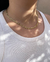 Choker malha relógio ouro na internet