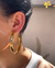 Argola tubo Selena ouro