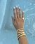 Bracelete Tubo banho de ouro - comprar online