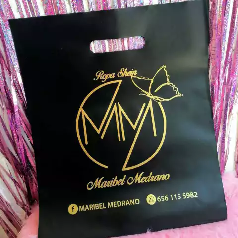 ⭐Bolsas Boutique negra 28x35cm
