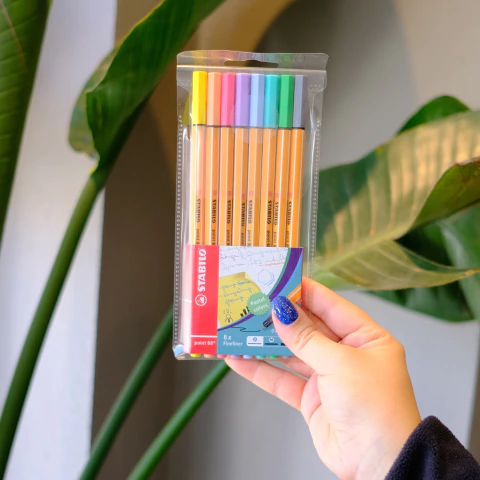 Microfibra Point 88 Pastel x 8 - Stabilo - comprar online