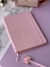 Imagen de Libreta Rayado + Lapicera Corona Rosa Pastel
