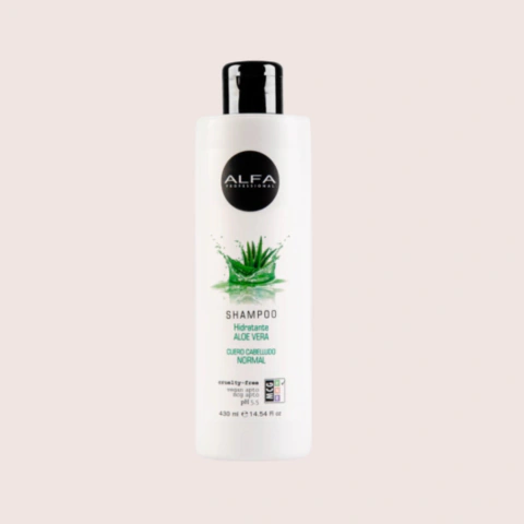 Shampoo Alfa "aloe vera para cuero cabelludo normal" x 430 ml