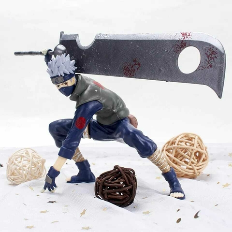 Boneco Kakashi Espada Naturo 15 cm anime