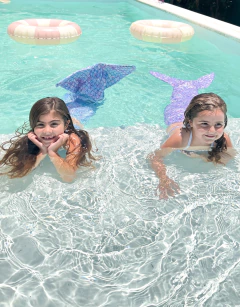 Conjunto Sirena (Cola + Top + Bombi) Lila - comprar online