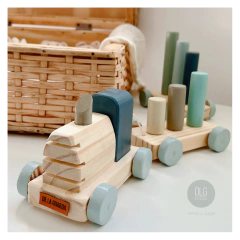 TREN DE PALITOS - Celeste - comprar online