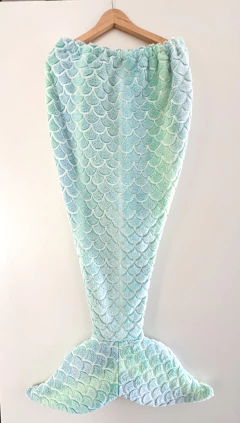 MANTA POLAR SIRENA GLOW - (Verde agua) en internet