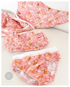 Conjunto Sirena (Cola + Top + Bombi) Rosa en internet