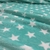 POLAR SOFT ESTAMPADO ESTRELLA FONDO VERDE AQUA - comprar online