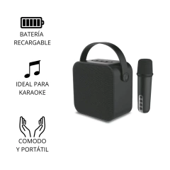 SOUL PARLANTE BT MINI KARAOKE BOX NEGRO - comprar online