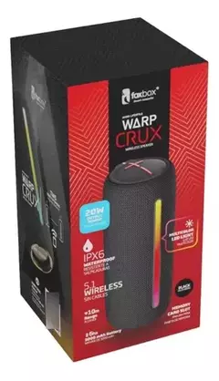 PARLANTE FOXBOX WARP CRUX ROJO - comprar online
