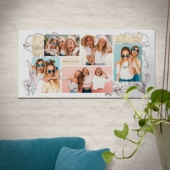 Collage Flower 30x60 - comprar online