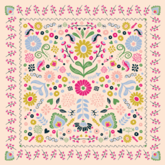 Pañuelo Pierina rosa - Actitud y Alegría