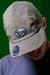 Boné Five Panel ''Velvet'' Veludo Cinza