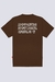 Camiseta Big Chronic “Alphabet" Marrom (Plus Size)