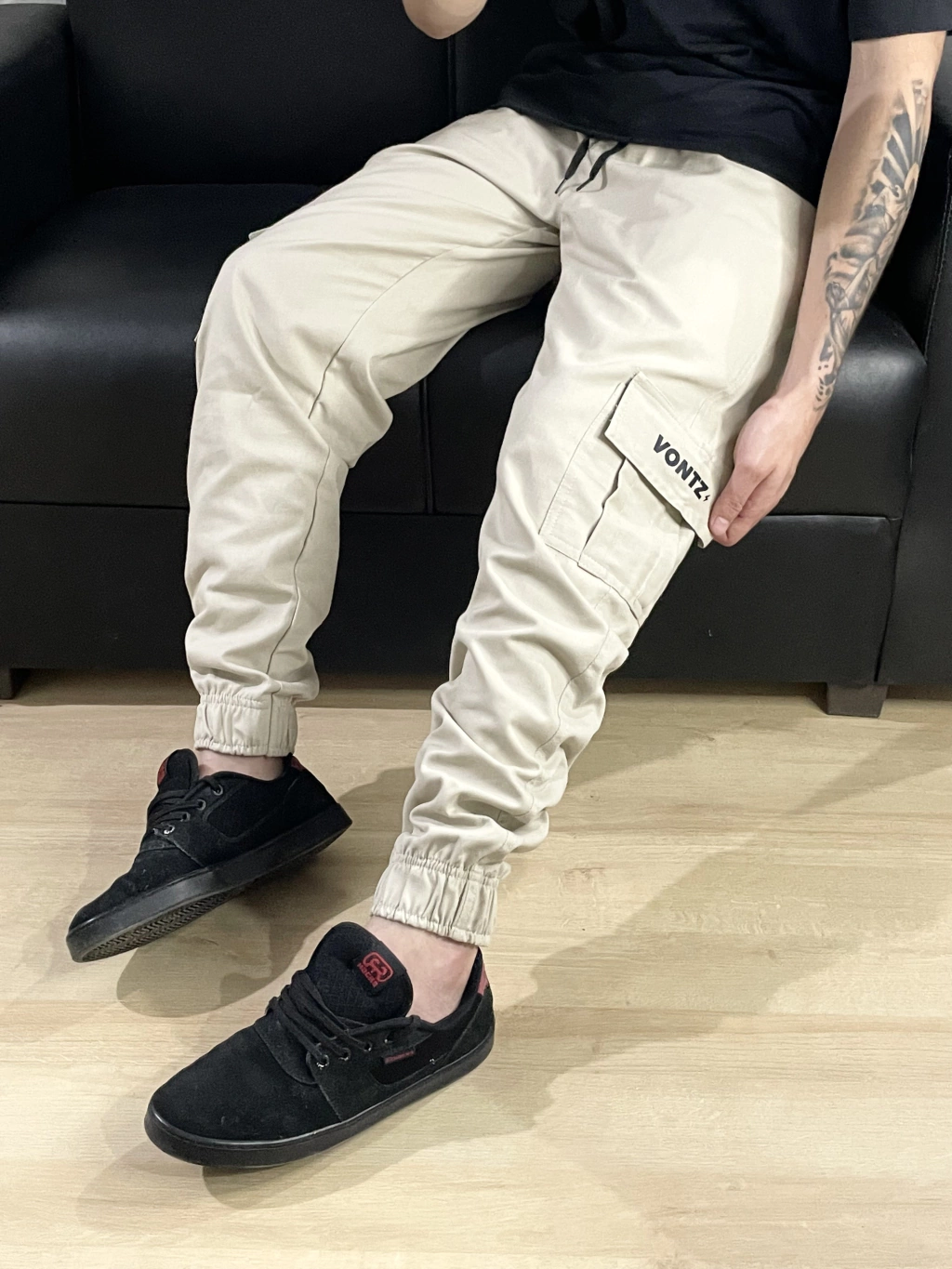 Calça Jogger Cargo Vontz ''Dust 2'' Areia