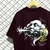 Camiseta Oversized Blunt Vinho “Storm” Tecido Premium Pesado - comprar online