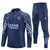 Conjunto Abrigo Infantil e Adulto De Frio Paris PSG Azul Escuro Manga Listras 25/26 - comprar online