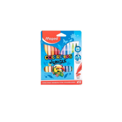 MARCADORES MAPED COLOR PEPS JUNGLE X 12 COLORES