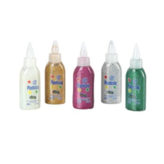 Adhesivo vinilico plasticola con glitter