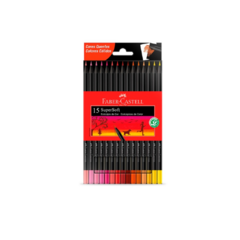 Lápices de colores Faber Castell super soft tonos cálidos por 15