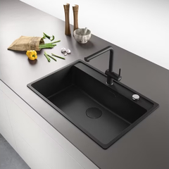 BACHA FRANKE FRAGRANITE MARIS MRG 610-72 TL BLACK MATT - comprar online