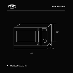 MICROONDAS 23Lts TST - tienda online