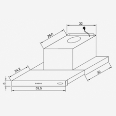 EXTENSIBLE MARALDI SLIM SLIDE CRISTAL 60cm en internet