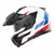Capacete Schuberth E2 Defender Branco/Azul/Vermelho/Preto