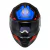 Capacete LS2 FF811 Vector 2 Absolute Preto Fosco / Vermelho / Azul