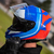 Capacete LS2 FF800 com Viseira Solar Slant Azul/Vermelho