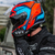 Capacete LS2 FF800 com Viseira Solar Faster Laranja / Azul Fosco (OUTLET) - comprar online