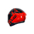 Capacete Axxis Draken Dekers Gloss Vermelho Preto na internet