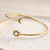 Brazalete sol y luna strass dorado - F - comprar online