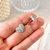 Aros corazones full strass 1.4cm - PASANTE AQ - comprar online