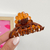 Broche flor marrón x1 - 7x4cm en internet