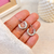 Semi argollas macizas 1.5cm AQ - comprar online