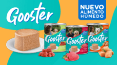 Alimento Humedo marca "Gooster" para perros x340gr