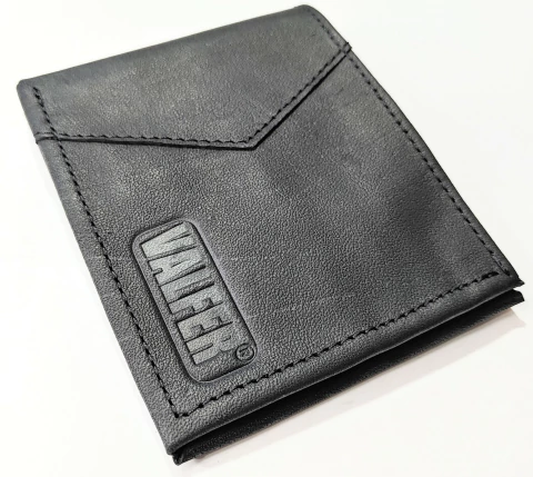 Billetera de cuero marca Valfer - Cuero flor flexible - comprar online