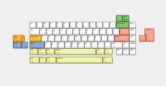 Kit Teclado Jris65 Navy Black - tienda online