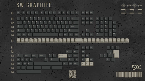 [IN-STOCK] Keycaps SW Graphite