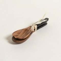 Cuchara & Tenedor Acacia Mango Negro - tienda online