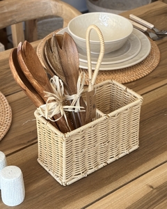 Organizador Ratan Dos Divisiones Beige - comprar online