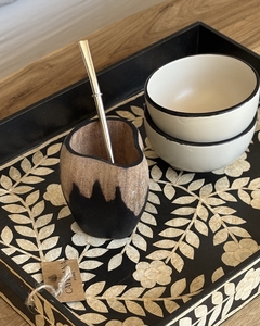 Mate Tallado Madera & Negro en internet