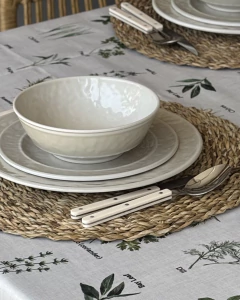 Mantel Antimanchas Botanico Verde - tienda online