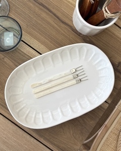 Bandeja Ovalada Cream
