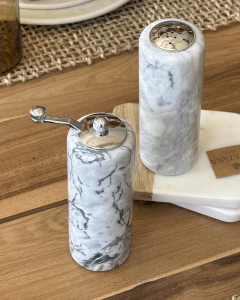 Set Salero & Molinillo Mármol - comprar online