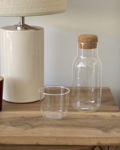 Set Jarra + Vaso Vidrio Buenas Noches - Cayetana Home