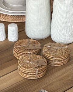 Posa Vasos Ratan Set x6 - comprar online